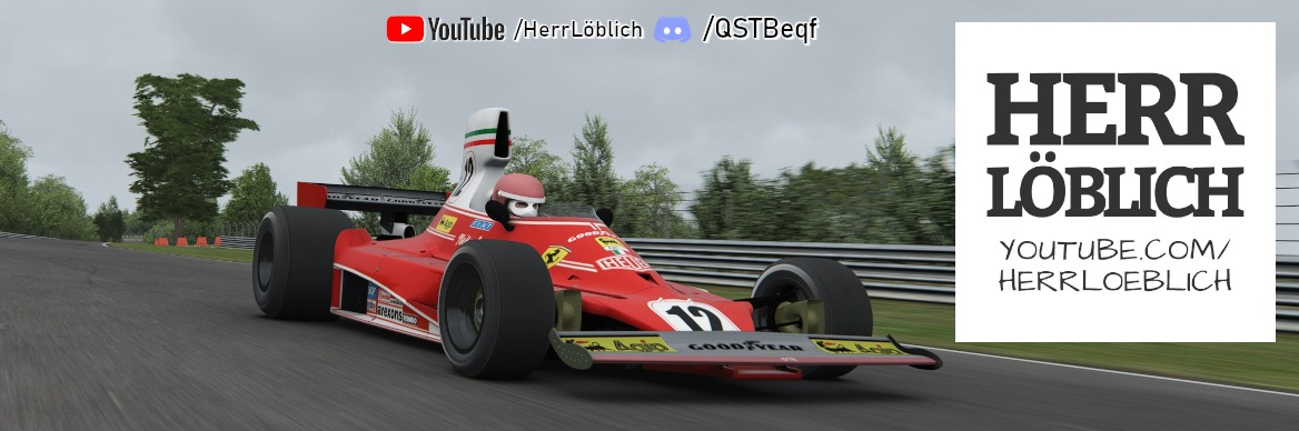 Screenshot des historischen Formel 1 Rennfahrzeugs Ferrari 312T der Community Challenge Nr 64 auf der Nordschleife